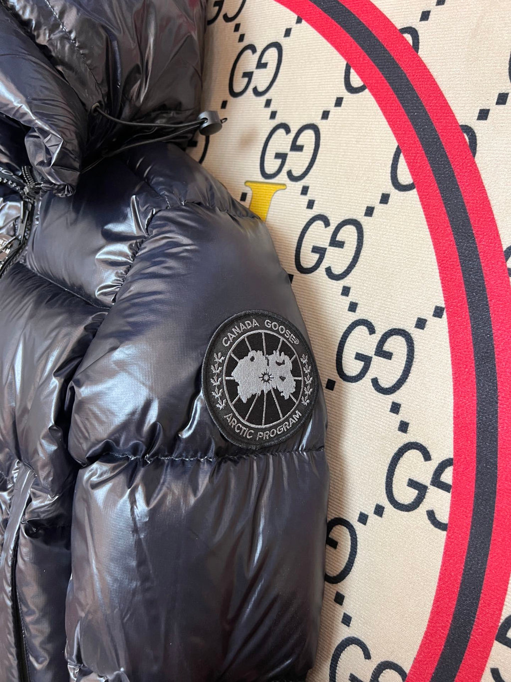 Canada Goose Black Freestyle Cropped Down Jacket
