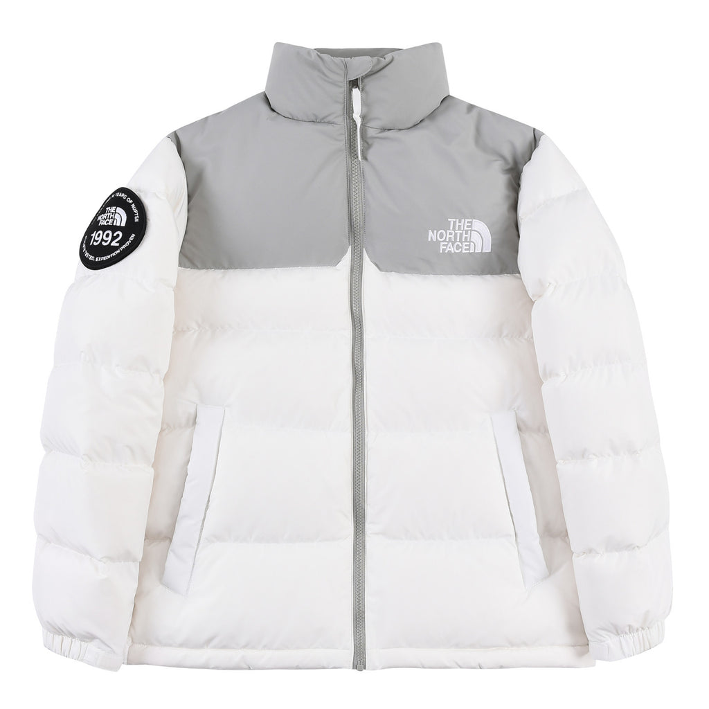 The North Face White Grey 1992 Nuptse 700-Fill Down Jacket