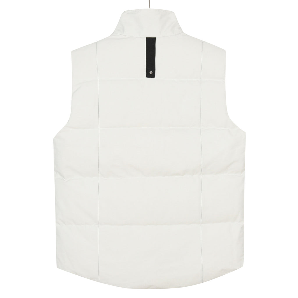 Moose Knuckles White Textured Down Vest