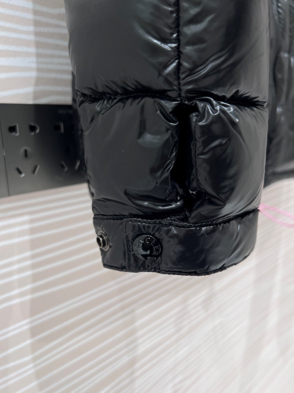 Moncler Black Acorus Lightweight Down Jacket