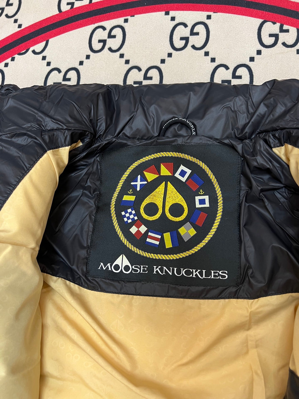 Moose Knuckles Black Ballistic Hooded Down Jacket