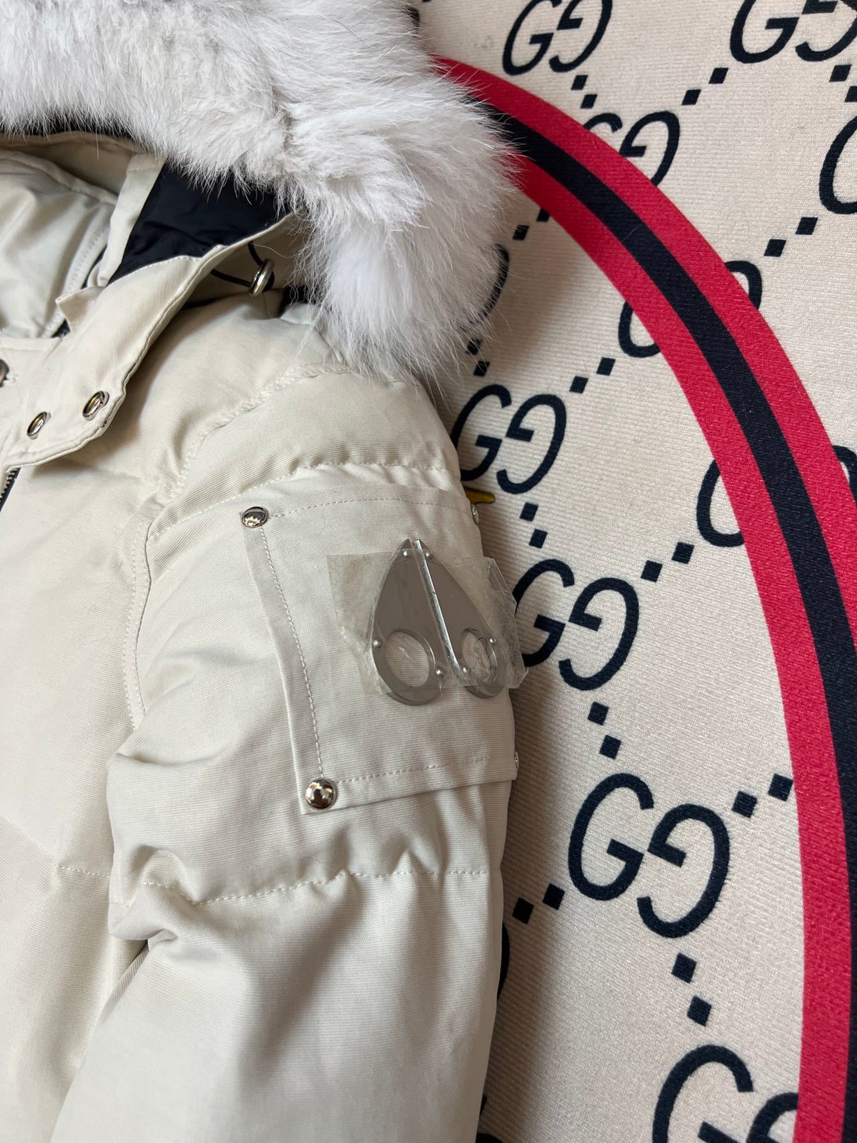 Moose Knuckles Cream 3Q Down Parka