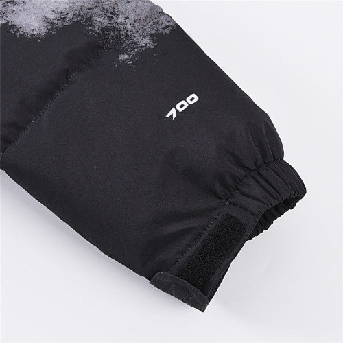 The North Face Black 1992 Nuptse Cloud Print 700-Fill Down Jacket