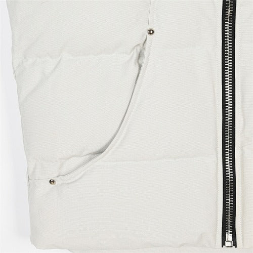 Moose Knuckles White Textured Down Vest