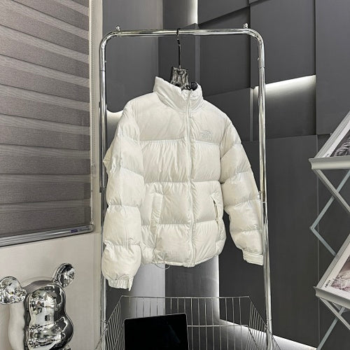 The North Face White Nuptse 700-Fill Stand-Collar Down Jacket