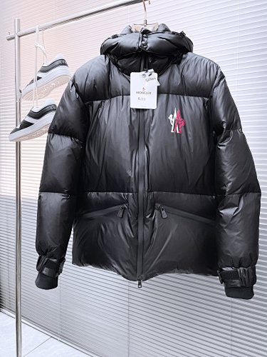 Moncler Grenoble Black Lagorai Hooded Down Parka