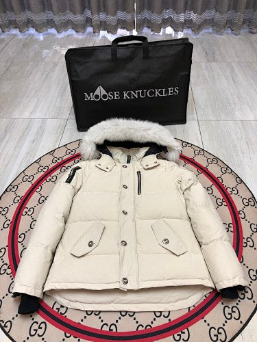 Moose Knuckles Cream 3Q Down Parka