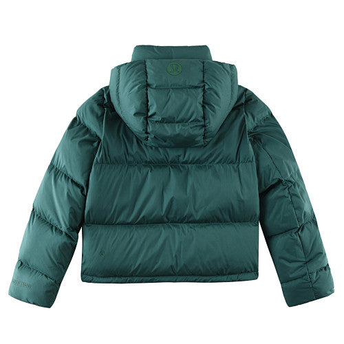Lululemon Rainforest Green Wunder Puff Hooded Down Jacket