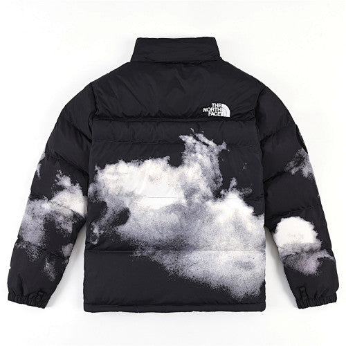 The North Face Black 1992 Nuptse Cloud Print 700-Fill Down Jacket