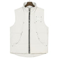 Moose Knuckles White Textured Down Vest