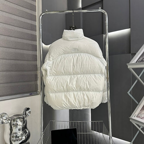 The North Face White Nuptse 700-Fill Stand-Collar Down Jacket