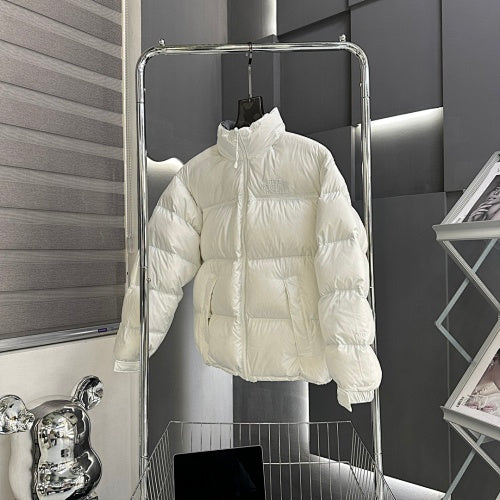 The North Face White Nuptse 700-Fill Stand-Collar Down Jacket