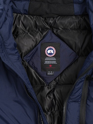 Canada Goose Navy Blue HyBridge Shell Down Bomber Jacket