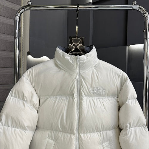 The North Face White Nuptse 700-Fill Stand-Collar Down Jacket
