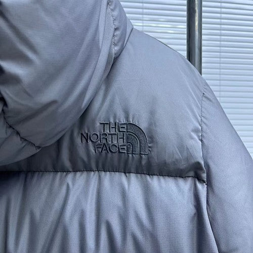 The North Face Silver Grey Nuptse GORE-TEX INFINIUM Hooded Down Jacket