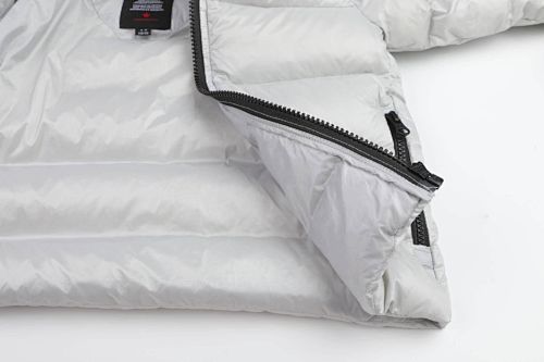 Canada Goose White Crofton Hooded Down Jacket