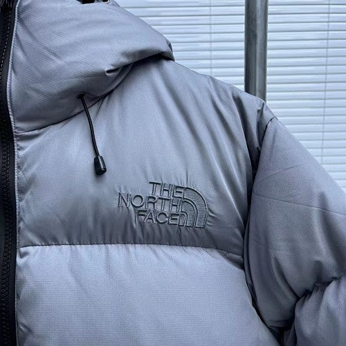 The North Face Silver Grey Nuptse GORE-TEX INFINIUM Hooded Down Jacket