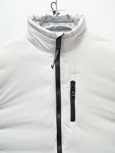 Canada Goose White HyBridge Shell Down Bomber Jacket