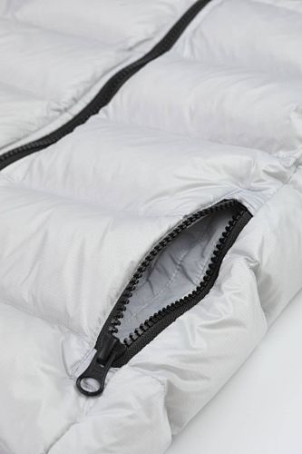 Canada Goose White Crofton Hooded Down Jacket