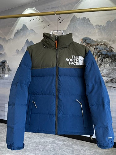 The North Face Navy & Olive 1996 Retro Nuptse 700-Fill Stand-Collar Down Jacket