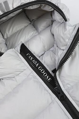 Canada Goose White Crofton Hooded Down Jacket