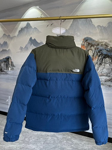 The North Face Navy & Olive 1996 Retro Nuptse 700-Fill Stand-Collar Down Jacket