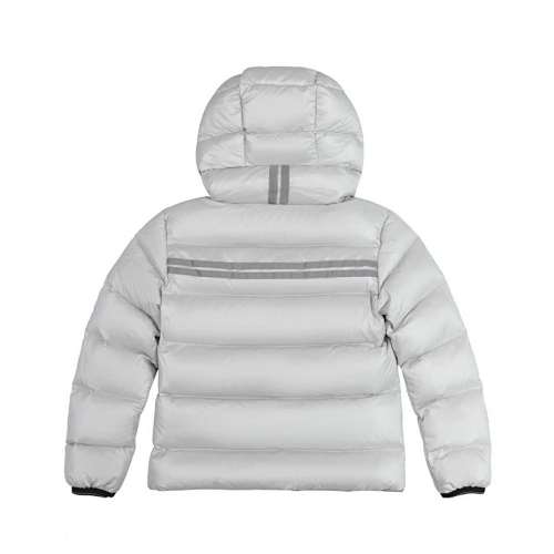 Canada Goose White Crofton Hooded Down Jacket