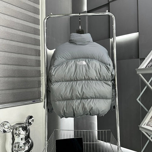 The North Face Silver Grey Nuptse 700-Fill Stand-Collar Down Jacket