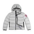 Canada Goose White Crofton Hooded Down Jacket