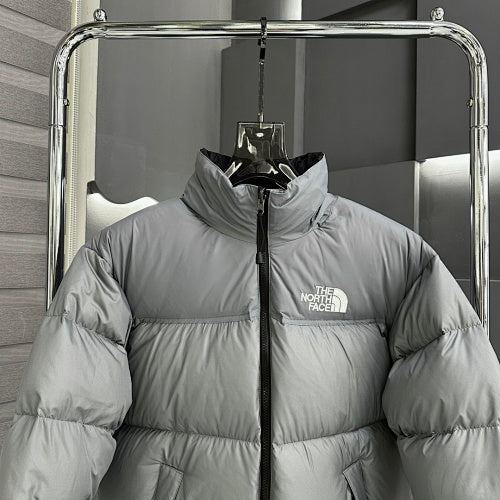 The North Face Silver Grey Nuptse 700-Fill Stand-Collar Down Jacket