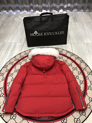 Moose Knuckles Red 3Q Down Parka