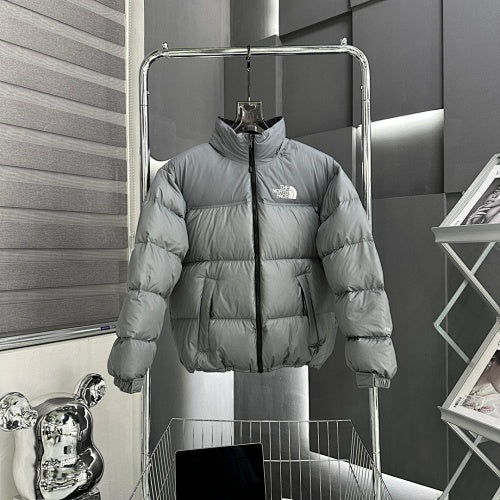 The North Face Silver Grey Nuptse 700-Fill Stand-Collar Down Jacket