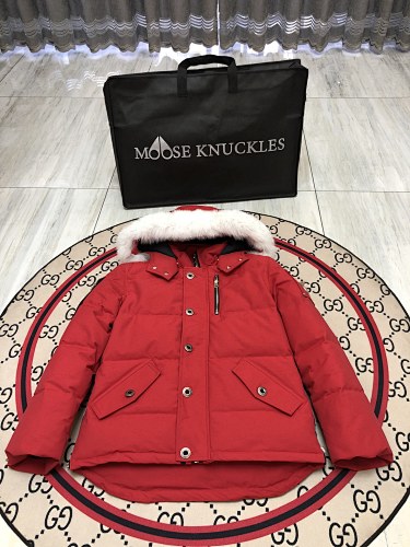 Moose Knuckles Red 3Q Down Parka