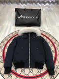 Moose Knuckles Navy Ballistic Bomber Jacket