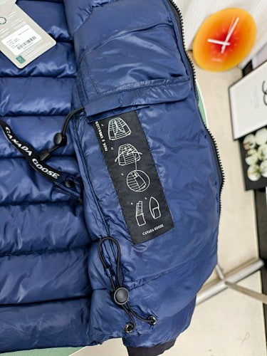 Canada Goose Navy Blue Lodge Down Jacket
