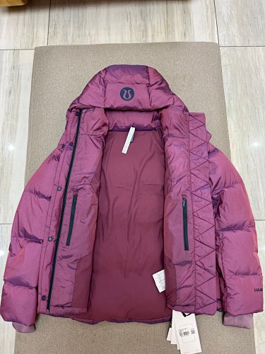 Lululemon Bordeaux Wunder Puff Hooded Down Jacket