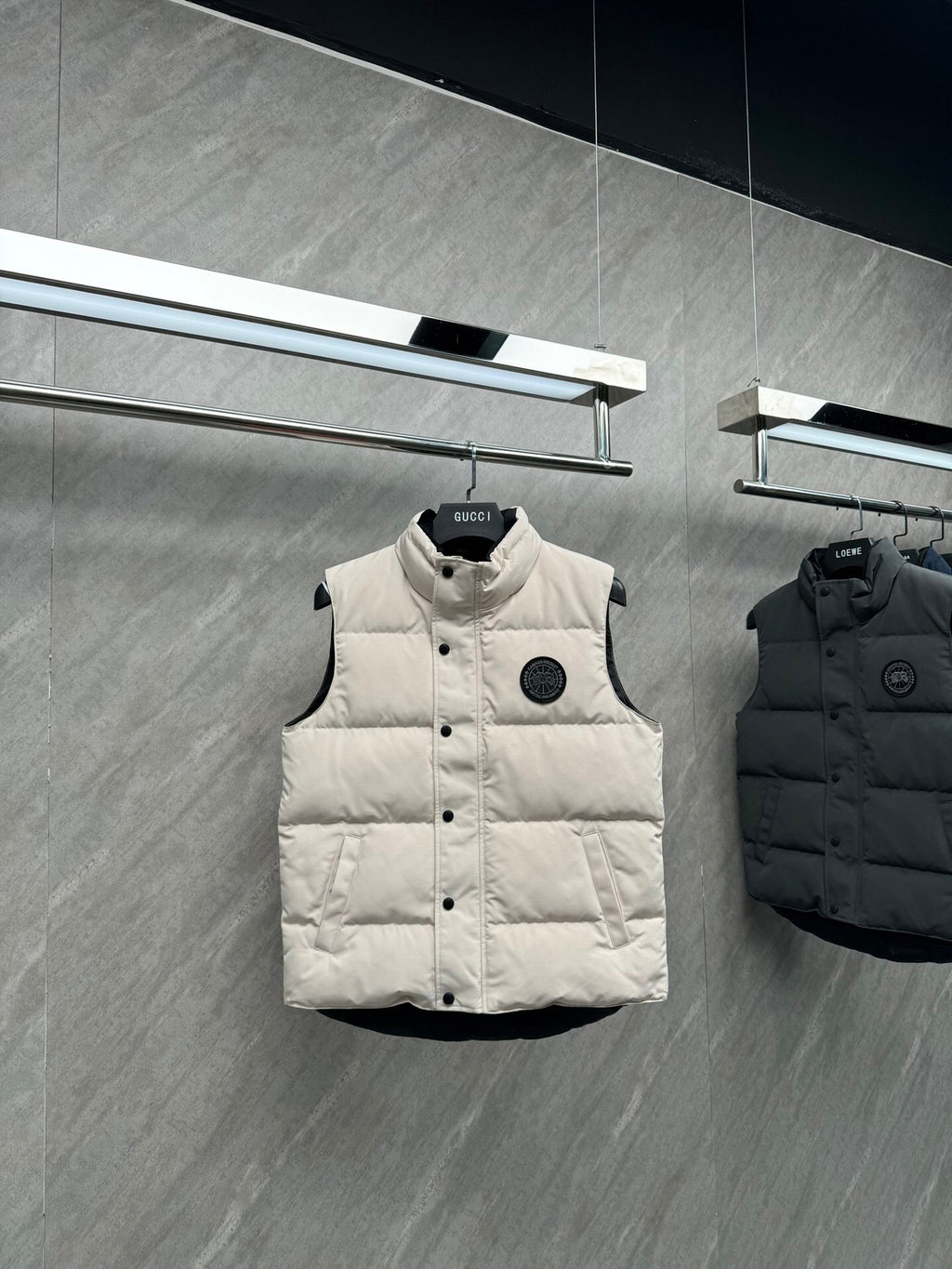 Canada Goose Cream Matte Down Vest