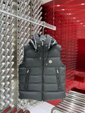 Moncler Black Hooded Down Vest