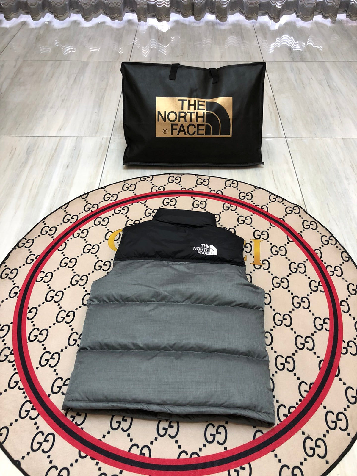 The North Face Grey 700 Down Vest