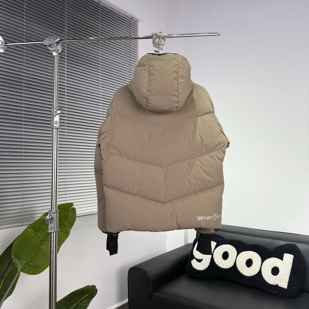 Moncler Grenoble Camel Hooded Down Jacket