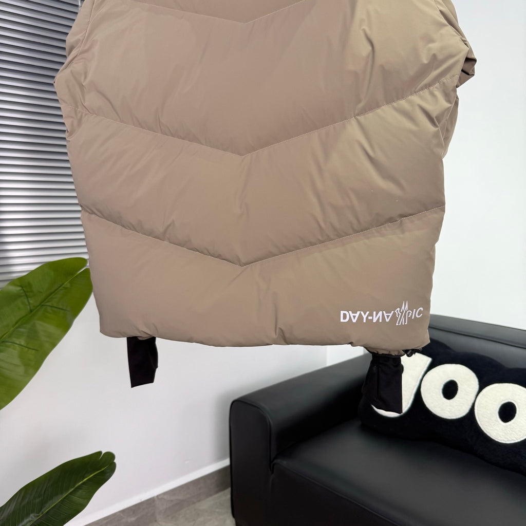 Moncler Grenoble Camel Hooded Down Jacket