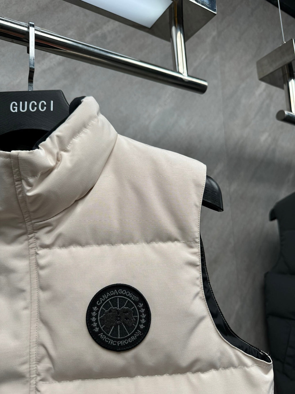 Canada Goose Cream Matte Down Vest