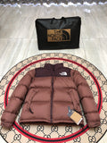 The North Face Brown & Dark Brown Nuptse 700-Fill Hooded Down Jacket