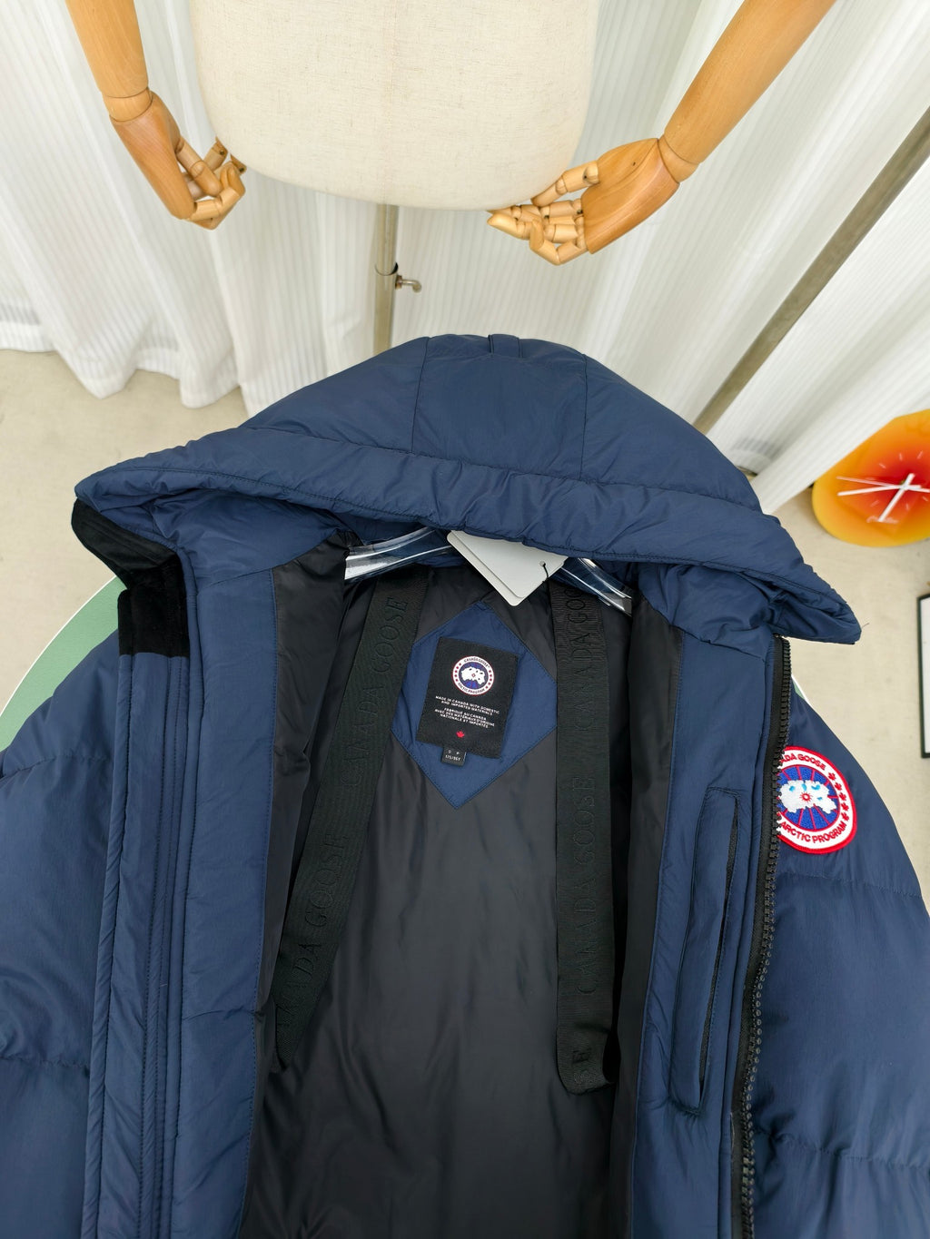 Canada Goose Navy Blue Lawrence Puffer Down Jacket