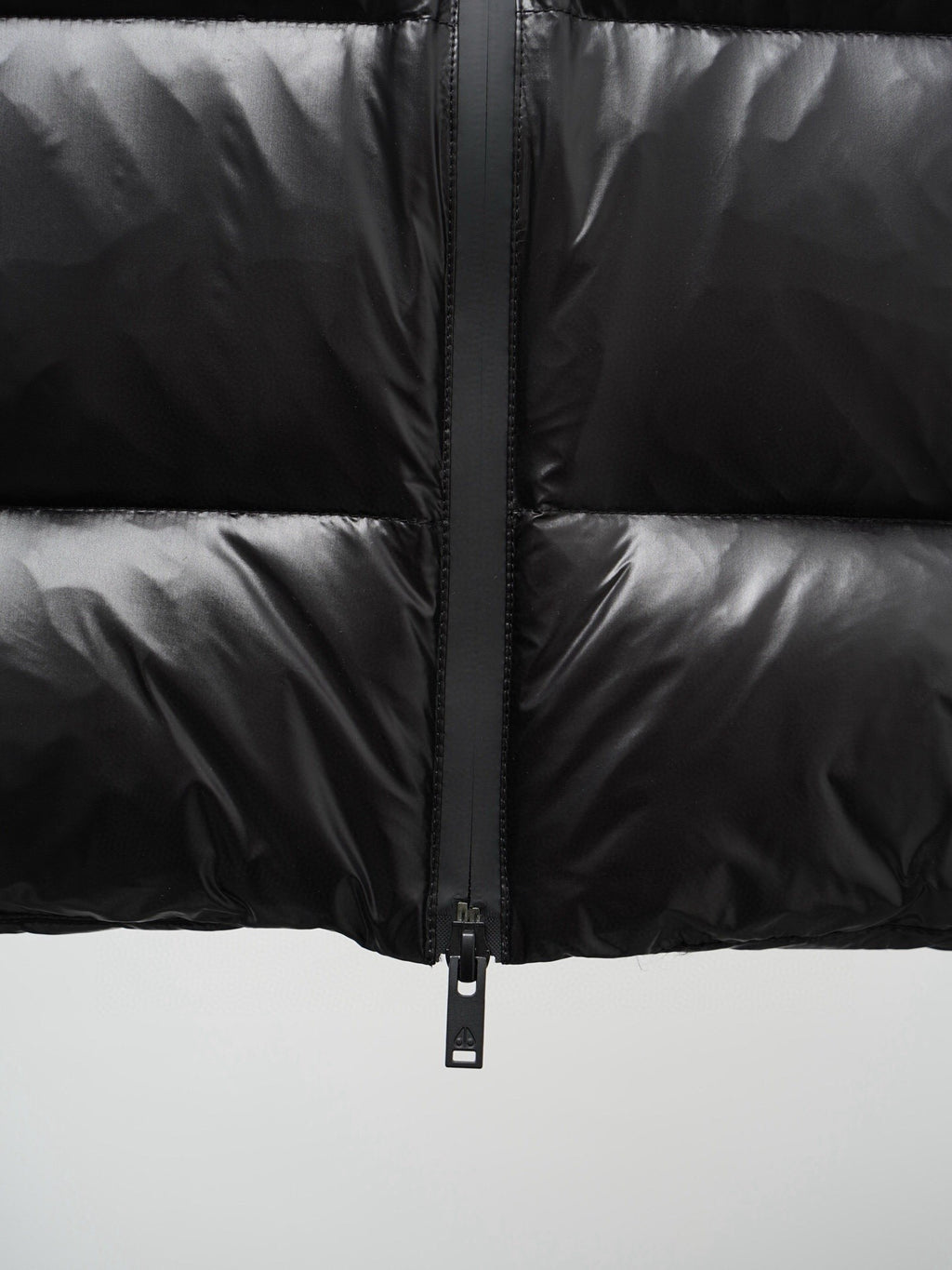 Moose Knuckles Black Glossy Down Vest