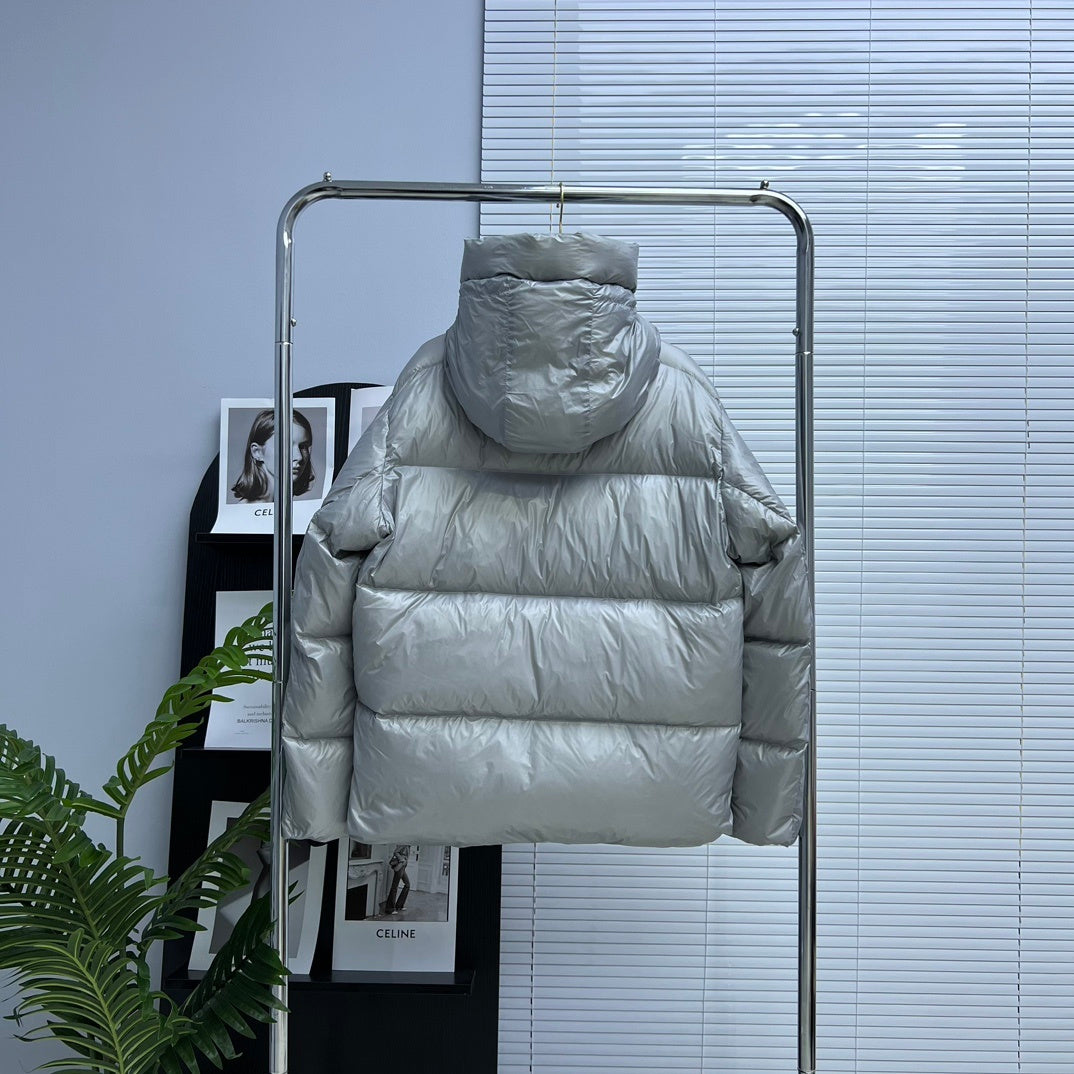 Canada Goose Silver Freestyle Cropped Down Jacket