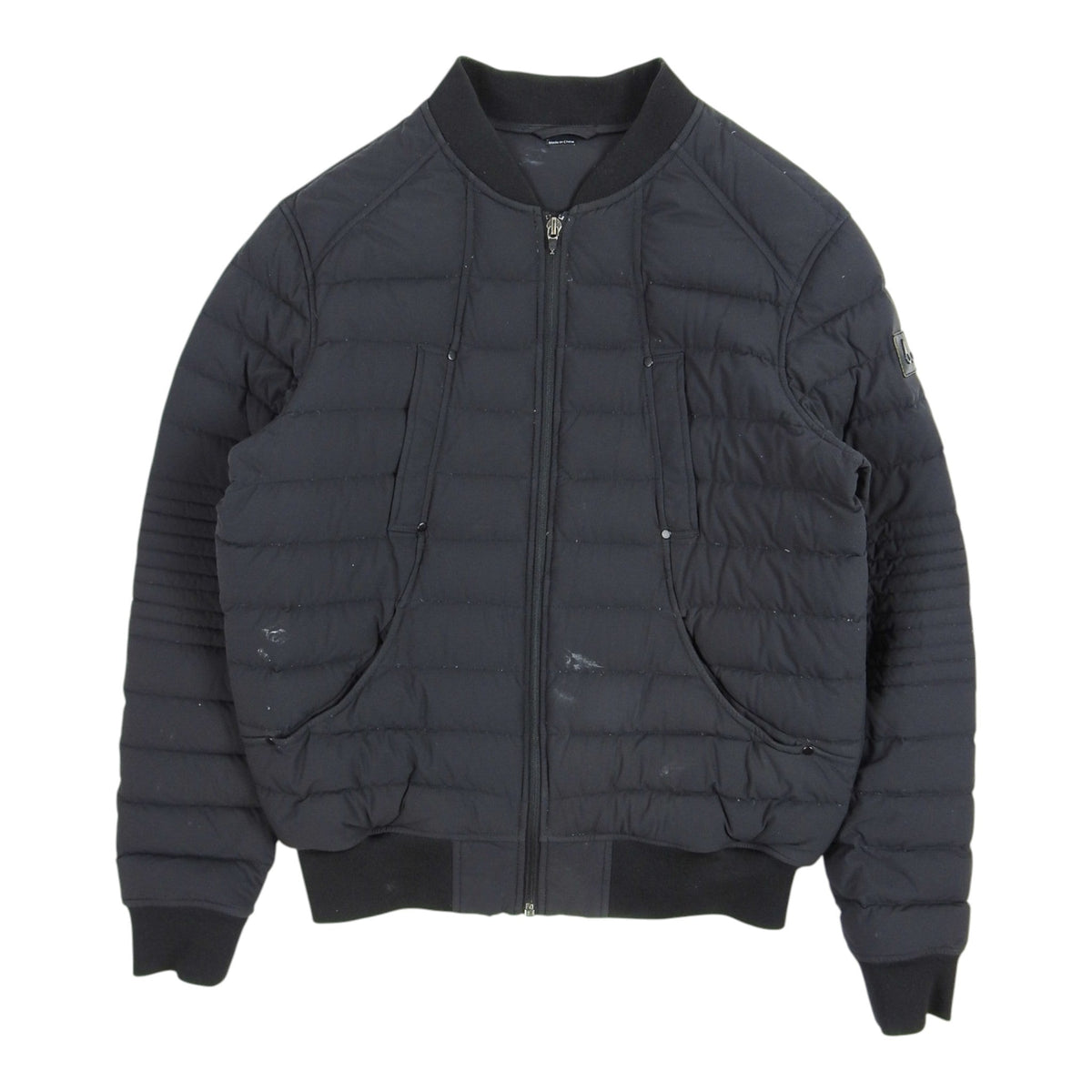 Moncler Navy Nestor Bomber Down Jacket