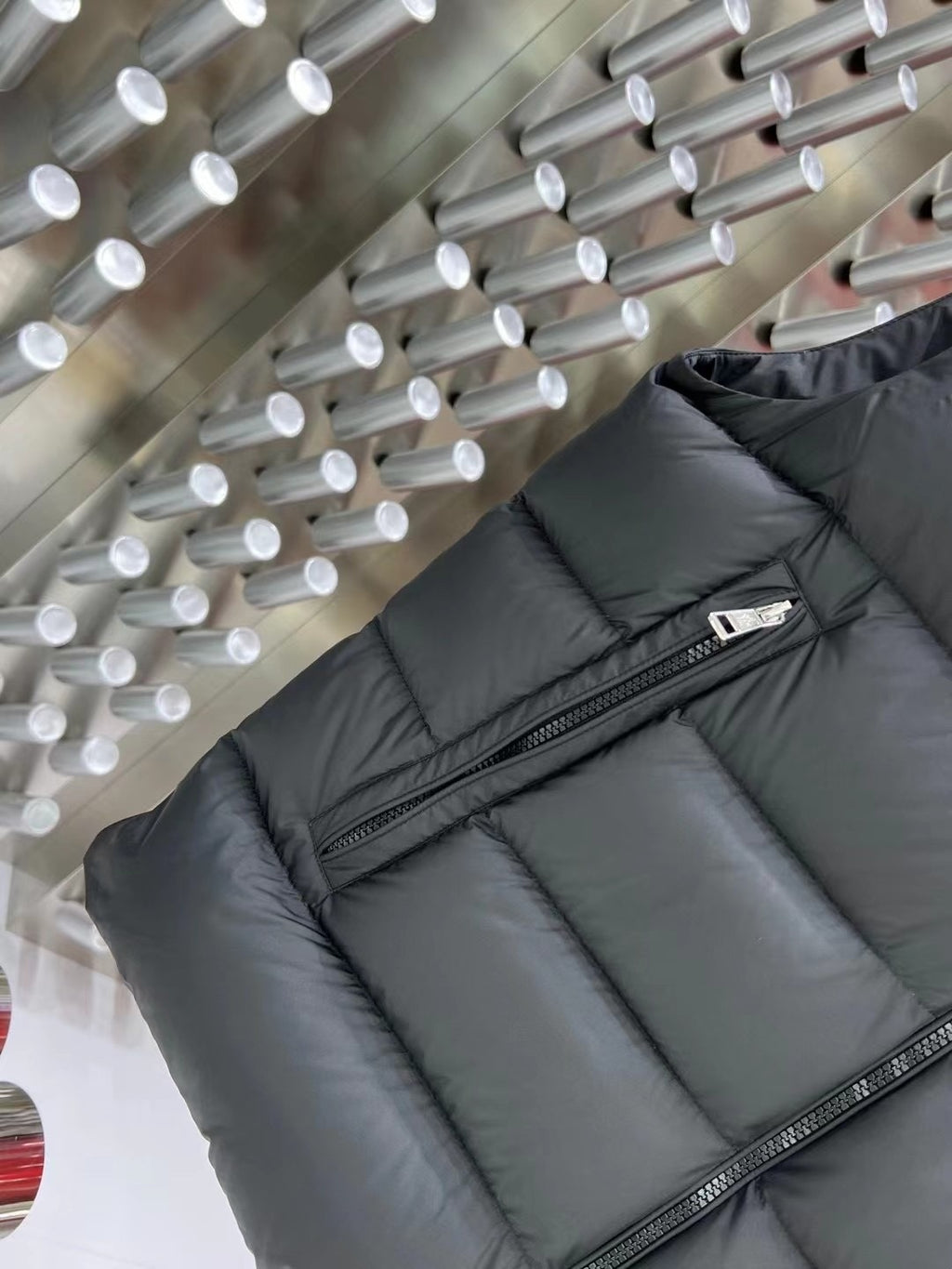 Moncler Black Hooded Down Vest