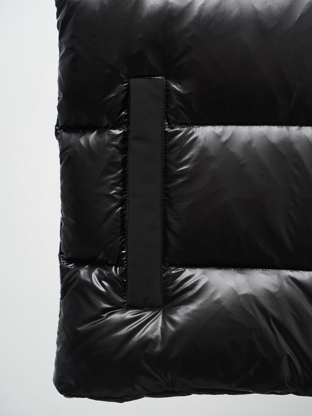 Moose Knuckles Black Glossy Down Vest