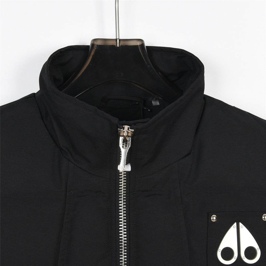 Moose Knuckles Black Textured Down Vest